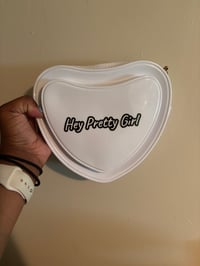 Image 3 of Silicone hey pretty girl heart purse
