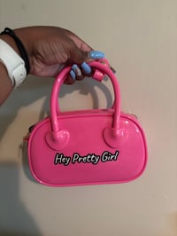 Image 3 of Oval shaped silicone hey pretty girl bag
