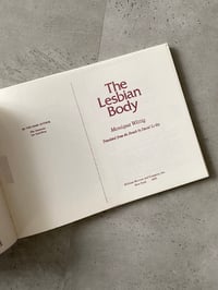 Image 2 of Lesbian Body by MONIQUE WITTIG