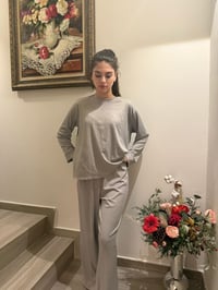 Image 2 of Light Grey Long Sleeve Rib Set