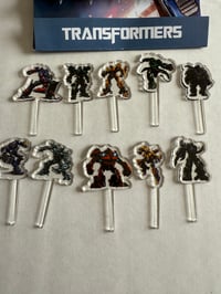 Image 2 of Transformers Acrylic Food Picks 