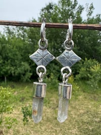 Image 3 of Star Quartz earrings .