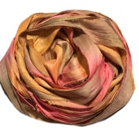 Image 4 of Ready To Ship! 10YD. STARFISH HAND DYED SARI SILK RIBBON BY COLOR BURST SILK