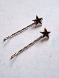 Image 4 of 4th of July bobby pins set of 6, Stars bobby pins