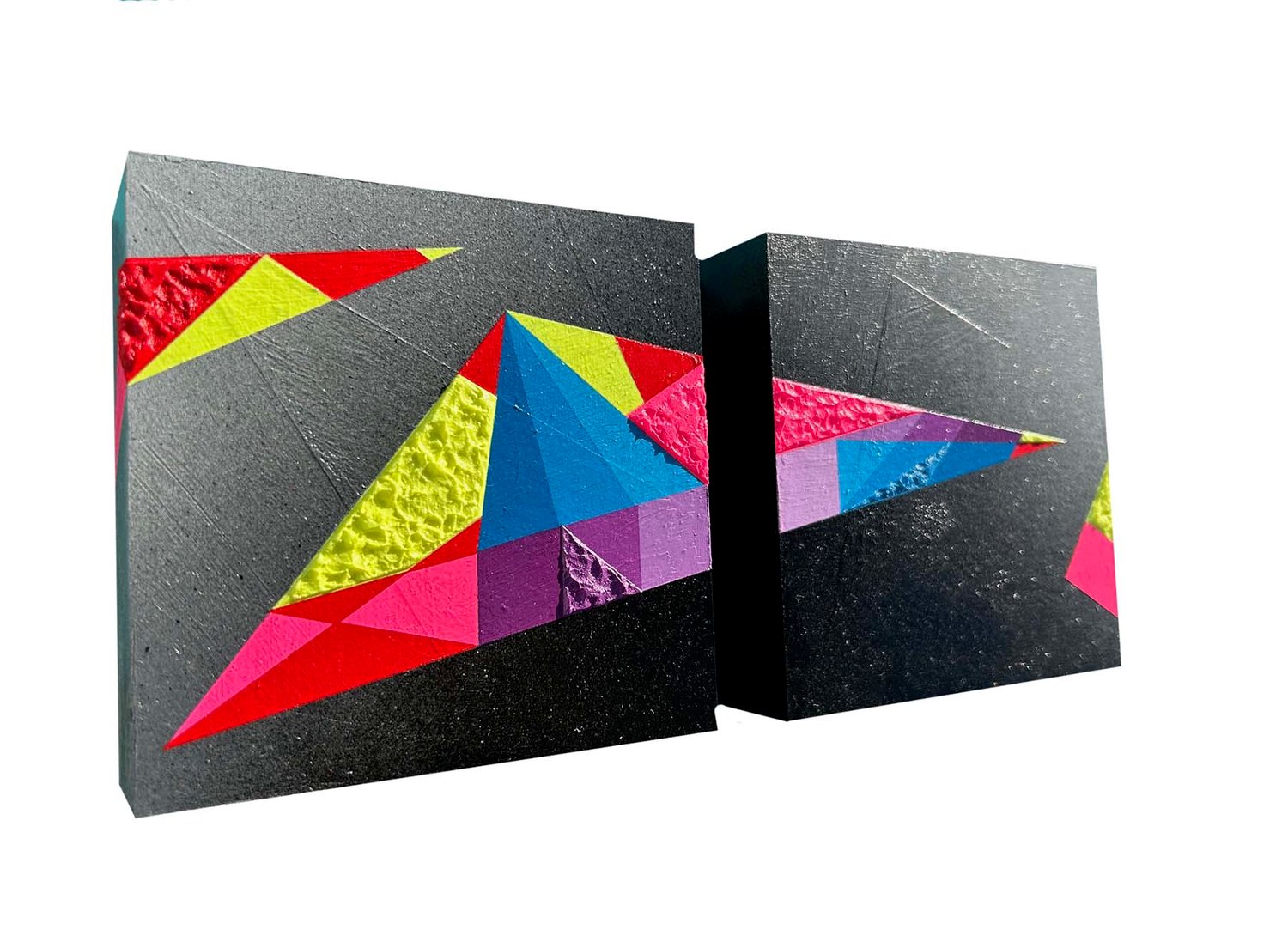 Image of "Geo #175" | Diptych | The Geo Series | Original painting