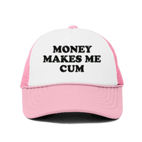 MONEY MAKES ME WET MESH TRUCKER HAT