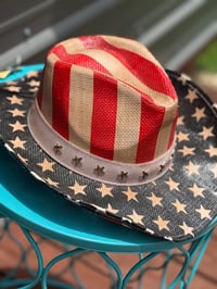 Image 2 of Stars and Stripes Cowboy Hat