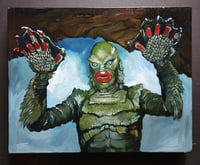 Image 1 of "Creature From The Black Lagoon" Study - Oil Painting