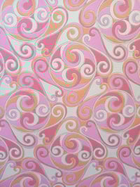 Image 4 of 1960s Vintage Walflair ICI Wallpaper Rolls - Groovy Psychedelic Retro 70s MCM Hippie - (Set of 2)