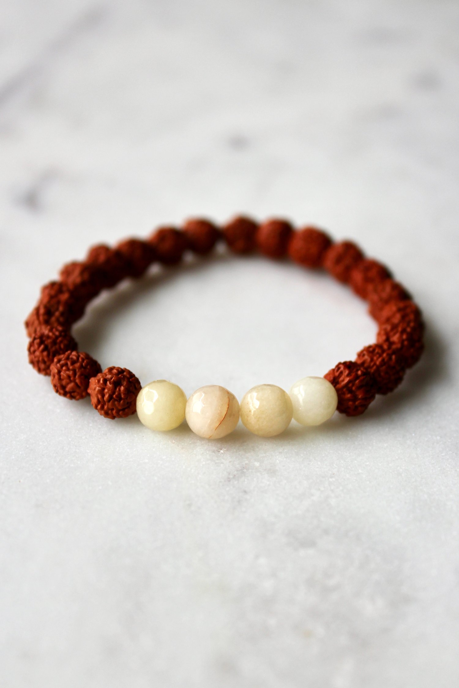 Image of Yellow Agate Wrist Mala