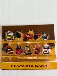 Chocolate World Acrylic Food Picks 