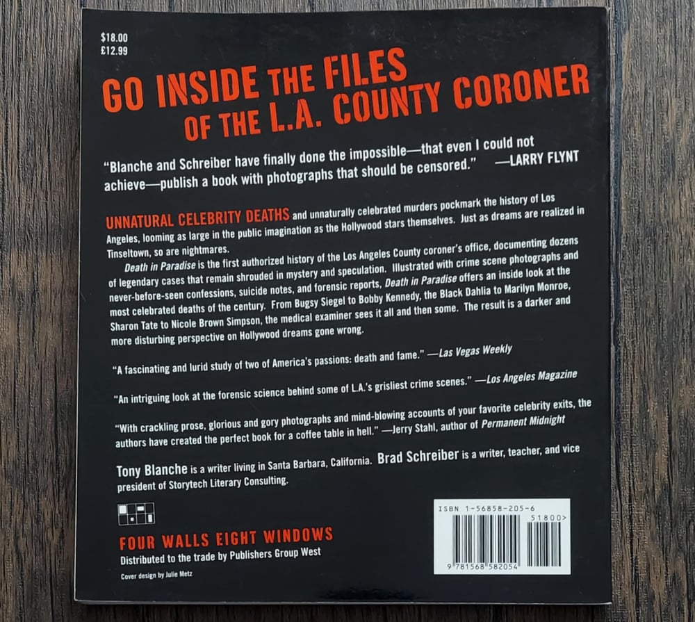Death in Paradise: An Illustrated History of the Los Angeles County Department of Coroner