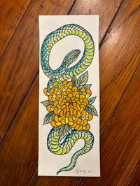 Snake painting original 
