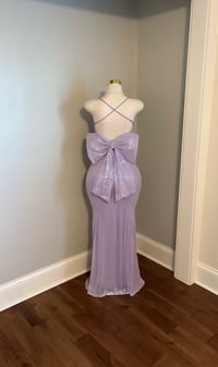 Image 1 of Leilani bow sequin maxi dress