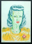 Image of "The Art of Ryan Heshka" with original drawing: "Von"