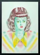Image of "The Art of Ryan Heshka" with original drawing: "Thea"