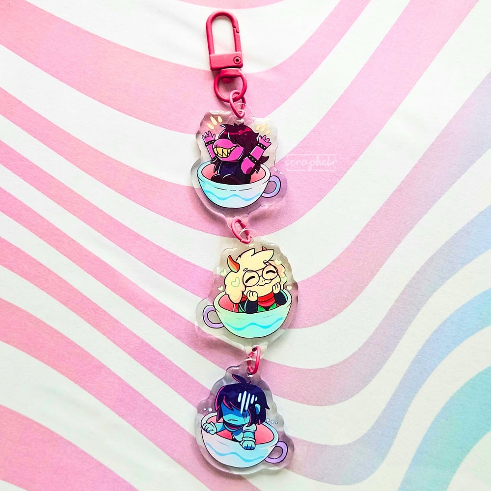 Image of Deltarune Teacups - Charm