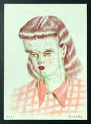Image of "The Art of Ryan Heshka" with original drawing: "Franca"