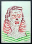 Image of "The Art of Ryan Heshka" with original drawing: "Greta"