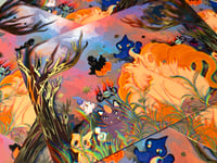 Image 3 of pocket friends autumn postcard print  