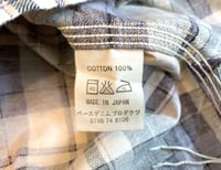 Image 7 of Or Slow Japan knit cotton plaid shirt, size 2 (fits S)