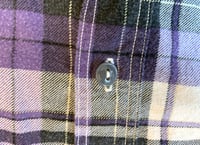 Image 5 of Or Slow Japan knit cotton plaid shirt, size 2 (fits S)