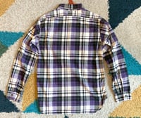Image 6 of Or Slow Japan knit cotton plaid shirt, size 2 (fits S)