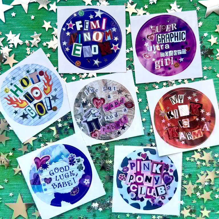 Chappell Roan Collage Stickers
