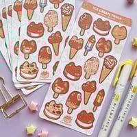 Image 1 of Ice cream truck sticker sheet
