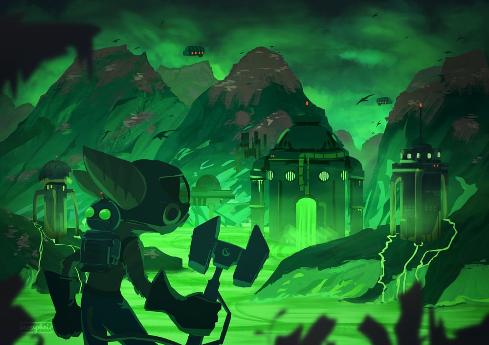 Image of Orxon - Ratchet & Clank Print