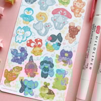 Image 3 of Sinnoh gummy guys sticker sheet