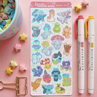 Image 1 of Sinnoh gummy guys sticker sheet