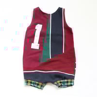 Image 2 of reds first bday 18m 24m months baby romper courtneycourtney playsuit shorts layer shortalls overalls