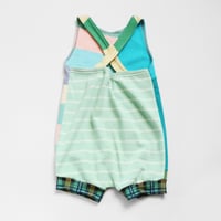 Image 3 of sherbet first bday 18m 24m months baby romper courtneycourtney playsuit shorts layer shortalls 