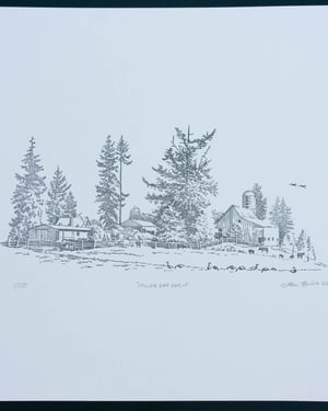 Miller Bay Farm, Signed Print