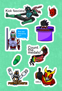 Image 2 of Masked Heroes Sticker Sheet