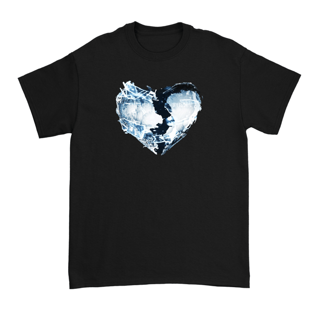 YUNG AMIRI HEART ON ICE BLACK T-SHIRT