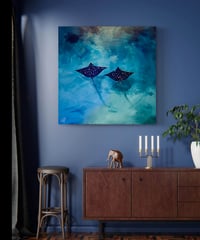 Image 4 of Original Art ‘Travelling in Pairs, Stingrays’