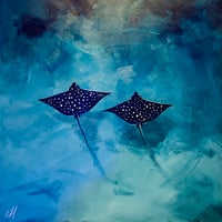 Image 6 of Original Art ‘Travelling in Pairs, Stingrays’