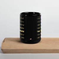 Image 4 of Chakra Affirmations - Black Glossy Mug