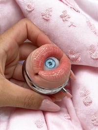 Image 4 of Creepy Mouth Pill Box with Eye - Strange Realistic Sculpture - Eyeball - OOAK - Evil Eye - Creepy Ey