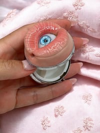 Image 3 of Creepy Mouth Pill Box with Eye - Strange Realistic Sculpture - Eyeball - OOAK - Evil Eye - Creepy Ey