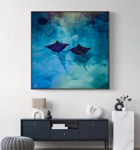 Image 1 of Original Art ‘Travelling in Pairs, Stingrays’