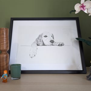 Image of Pet Portrait - Pen and ink