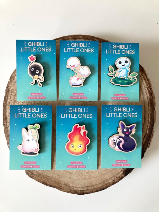 Image of Ghibli Little Ones - Wood Pins