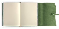 Image 3 of Cavallini & Co. Green Leather Roma Lussa Journal