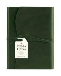 Image 2 of Cavallini & Co. Green Leather Roma Lussa Journal