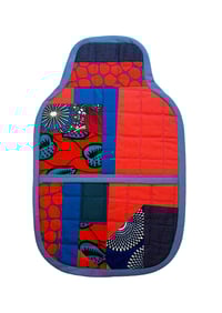 Image 1 of BLUE AND RED HOT WATER BOTTLE COVER