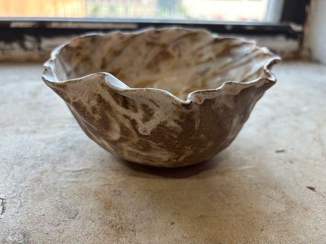 Brushed Cream Bowl 