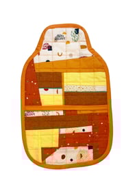 Image 1 of ORANGE AND YELLOW HOT WATER BOTTLE COVER